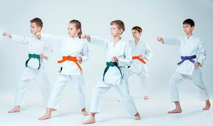 Karate Uniform for Kids & Adults Lightweight Student Gi Pants and Jackets for Martial Arts Uniform With Free Belt