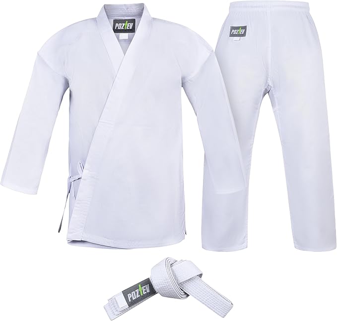 Karate Uniform for Kids & Adults Lightweight Student Gi Pants and Jackets for Martial Arts Uniform With Free Belt