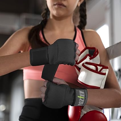 Boxing Hand Wraps for Men & Women - Boxing Quick Wraps Inner Gloves Kickboxing Handwraps for Boxing Gloves Gear Knuckle Support Elastic Wrist Straps for Training MMA Shadowboxing Muay Thai