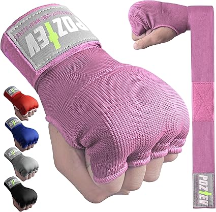 Boxing Hand Wraps for Men & Women - Boxing Quick Wraps Inner Gloves Kickboxing Handwraps for Boxing Gloves Gear Knuckle Support Elastic Wrist Straps for Training MMA Shadowboxing Muay Thai