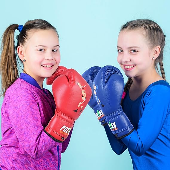 Youth Boxing Gloves for Kids Ideal for Boxing, Kickboxing, Muay Thai, UFC, MMA - Beginner Junior Heavy Punching Bag Gloves for Children Sparring Training Martial Arts Mitts