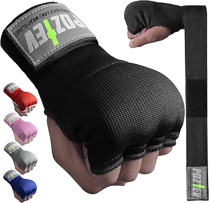 Boxing Hand Wraps for Men & Women - Boxing Quick Wraps Inner Gloves Kickboxing Handwraps for Boxing Gloves Gear Knuckle Support Elastic Wrist Straps for Training MMA Shadowboxing Muay Thai